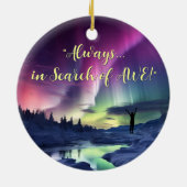 Prachtig 2-zijdig, Aurora Borealis Ornament (Achterkant)