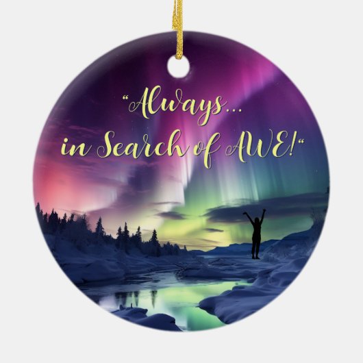 Prachtig 2-zijdig, Aurora Borealis Ornament (Achterkant)