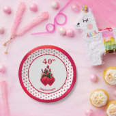 Prachtig 40e Jubileum Papieren Bordje (Feest)