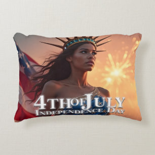 Prachtig 4 juli-ontwerp - Vuurwerk en vrijheid Accent Kussen