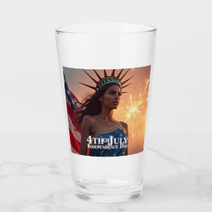 Prachtig 4 juli-ontwerp - Vuurwerk en vrijheid Glas