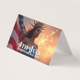 Prachtig 4 juli-ontwerp - Vuurwerk en vrijheid Kaart