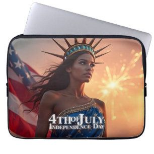 Prachtig 4 juli-ontwerp - Vuurwerk en vrijheid Laptop Sleeve