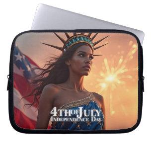 Prachtig 4 juli-ontwerp - Vuurwerk en vrijheid Laptop Sleeve