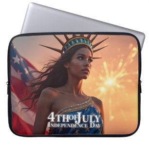 Prachtig 4 juli Ontwerp - Vuurwerk & Vrijheid Laptop Sleeve
