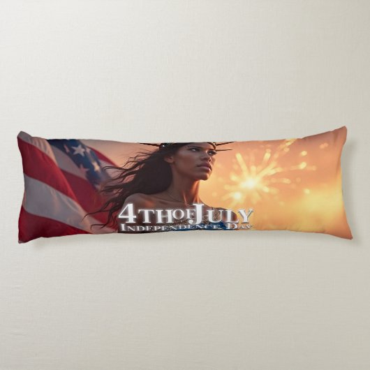 Prachtig 4 juli Ontwerp - Vuurwerk & Vrijheid Lichaamskussen (Achterkant)