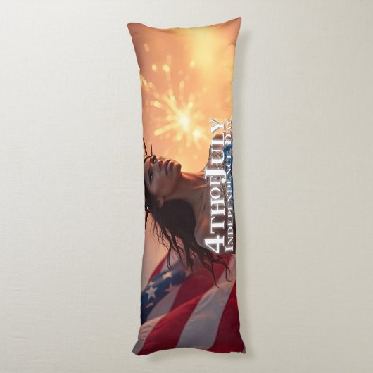 Prachtig 4 juli Ontwerp - Vuurwerk & Vrijheid Lichaamskussen (Achterkant (Verticaal))