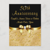 Prachtig 50e Jubileum Save the Date Post Kaarten (Voorkant)