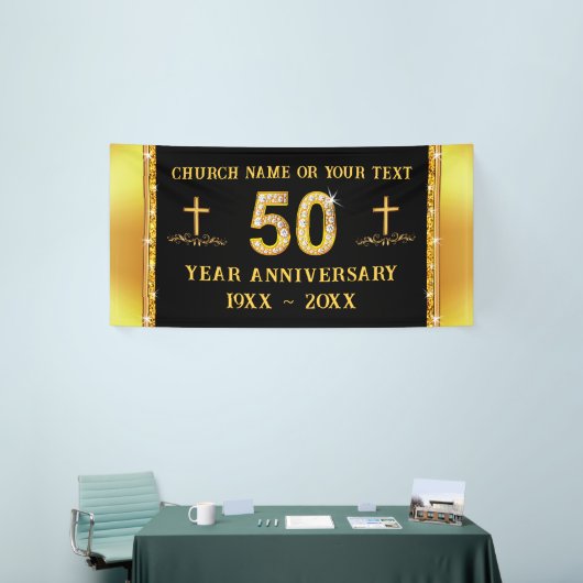 Prachtig, 50e kerkdecoratie, Jubileum, Spandoek (Beurs)