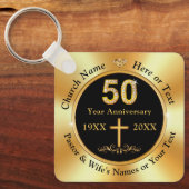 Prachtig, 50e kerkgenootschap Jubileum, feestgunst Sleutelhanger (Voorkant)