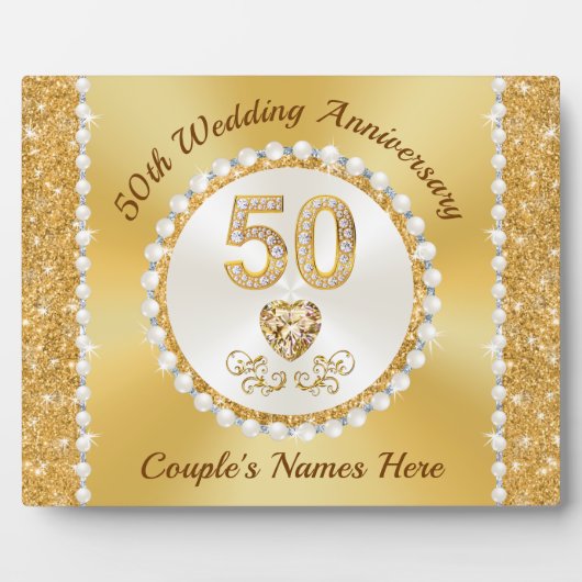 Prachtig, 50e Verjaardag Plaquette Persoonlijk Fotoplaat (Voorkant)