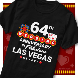 Prachtig 64-jarig huwelijksjubileum koppel uit Las T-shirt