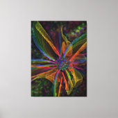 Prachtig Abstract bloemverpakt canvas (Voorkant)