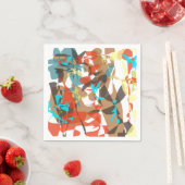 Prachtig Abstract Floral design Servet (Insitu)