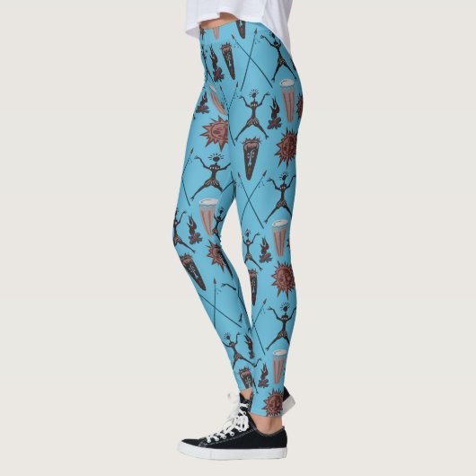 Prachtig Abstract patroon Symbolen Leggings (Links)