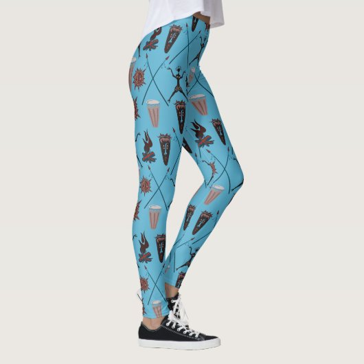 Prachtig Abstract patroon Symbolen Leggings (Rechts)