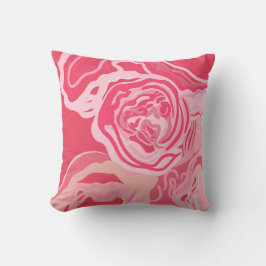 Prachtig abstract roos ontwerp kussen