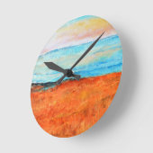 Prachtig Abstract Sinaasappel voor het verven van  Ronde Klok (Hoek)