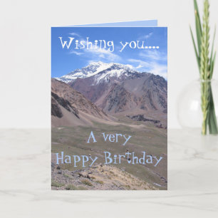 Prachtig Aconcagua National Park Uitzicht, Verjaar Kaart