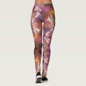 Prachtig acrylisch ventilatorpatroon leggings (Achterkant)