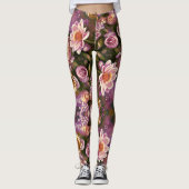 Prachtig acrylisch ventilatorpatroon leggings (Voorkant)