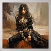 Prachtig acrylschilderij van Louis Royo - Captivat Poster (Voorkant)