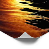 Prachtig afbeelding van Wolf en Butterfly met acht Poster (Hoek)