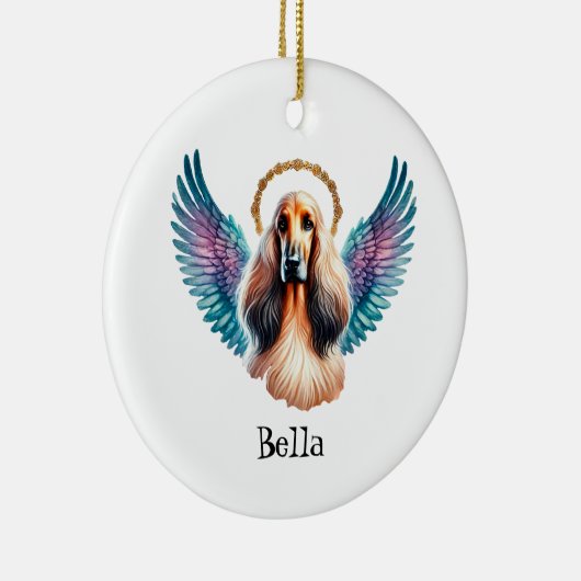 Prachtig Afghaans hondenmonument Keramisch Ornament (Rechts)