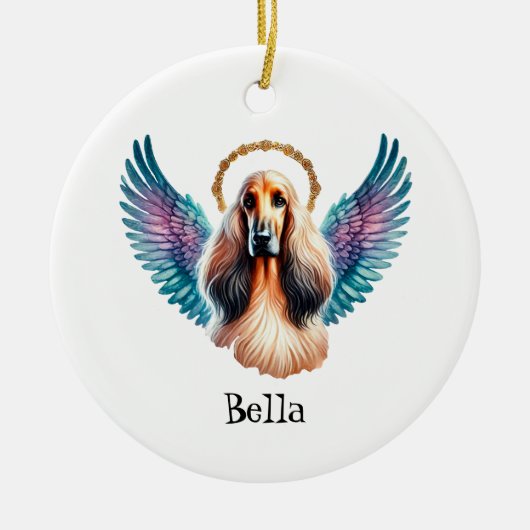 Prachtig Afghaans hondenmonument Keramisch Ornament (Voorkant)