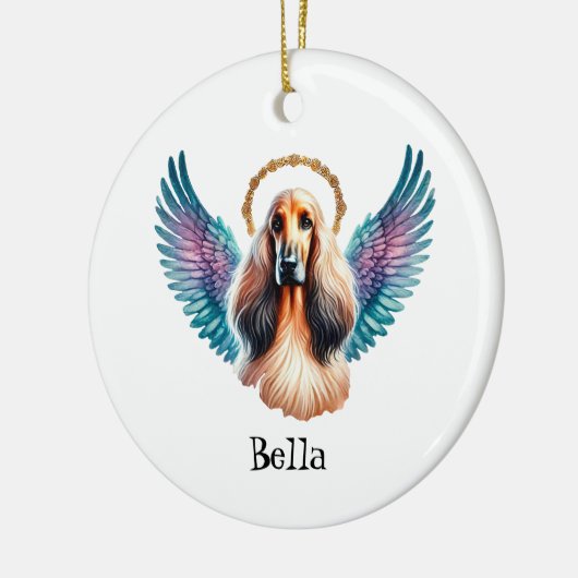 Prachtig Afghaans hondenmonument Keramisch Ornament (Links)