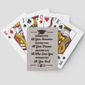 Prachtig Afstuderen gedicht Pokerkaarten (Achterkant)