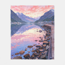 Prachtig Alaska landschap Fleece Deken