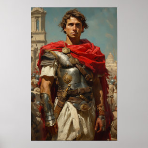 Prachtig Alexander de Grote Portret Poster