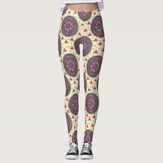 Prachtig allover design leggings (Voorkant)