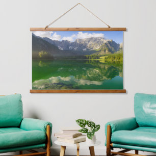 Prachtig Alpenmeer in de Italiaanse Alpen Hangend Wandkleed