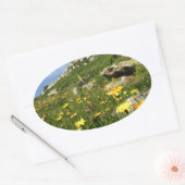 Prachtig! Alpiene bloemen Ovale Sticker (Envelop)