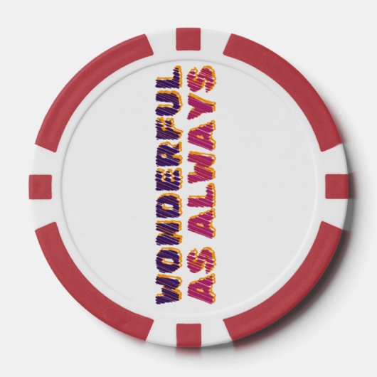 Prachtig als altijd poker chips (Voorkant)