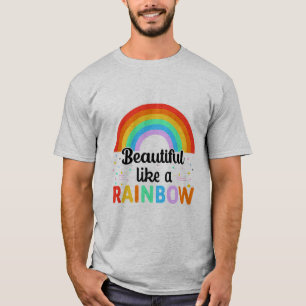 Prachtig als een regenboogschotel t-shirt