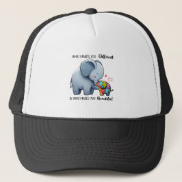 "Prachtig anders - Autisme Olifant Pet" Trucker Pet