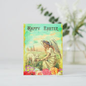 Prachtig antiek afbeelding van de paaskaart briefkaart (Staand voorkant)