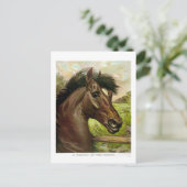 prachtig antiek schilderij briefkaart (Staand voorkant)