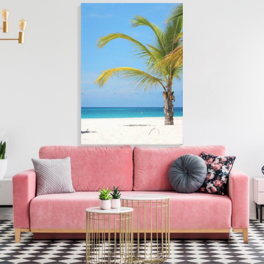 Prachtig Aruba Canvas Afdruk (Insitu (Woonkamer))