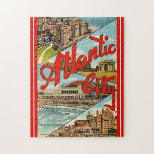Prachtig Atlantic City Briefkaart Legpuzzel