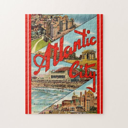 Prachtig Atlantic City Briefkaart Legpuzzel (Verticaal)