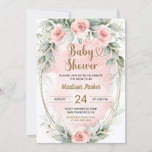 Prachtig Baby shower van Blush Rozen Kaart