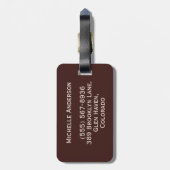 Prachtig Bagagelabel van het acrylventilatorpatroo (Achterkant verticaal)