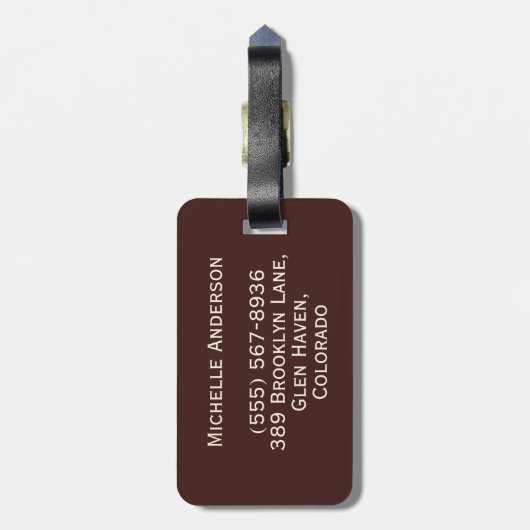 Prachtig Bagagelabel van het acrylventilatorpatroo (Achterkant verticaal)