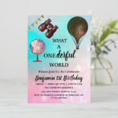 Prachtig ballonvaart avontuur Eerste verjaardag Kaart (Staand voorkant)