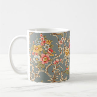 Prachtig Baroque Ornament vormend grensontwerp Koffiemok