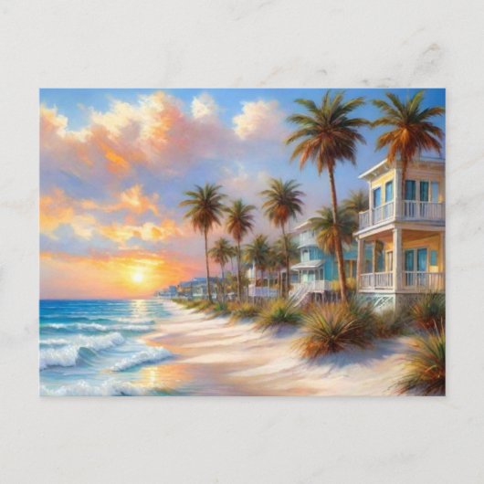 Prachtig Beach Art Briefkaart (Voorkant)